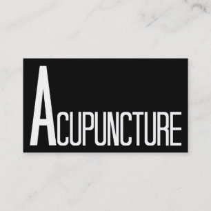 Acupuncture Carte de visite noir et blanc