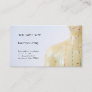 Acupuncture chest business card