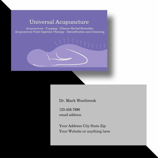 Acupuncture Chinese Medicine Business Card (Creator Uploaded)