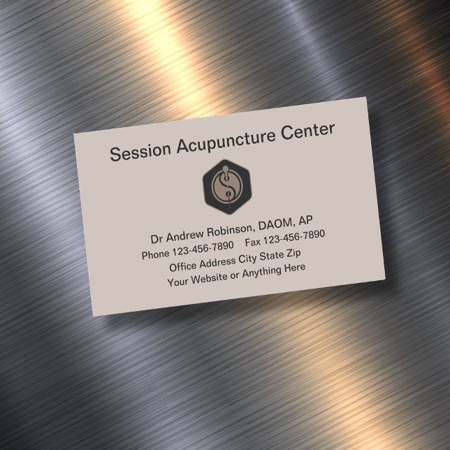 Acupuncture Chinese Medicine Magnetic Business Card (Creator Uploaded)