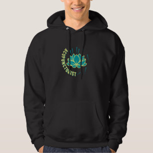 Acupuncture Floral Retro Needle Therapist TCM Prac Hoodie