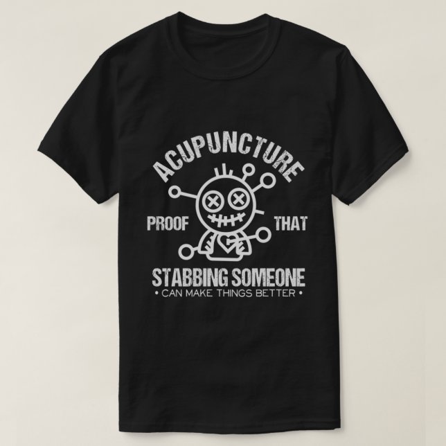 Acupuncture Funny Voodoo Doll Pullover Hoodie3415 (Design Front)