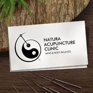 Acupuncture Needle - Yin Yang Business Card