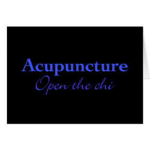 Acupuncture - Open the chi