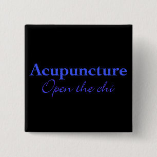 Acupuncture - Open the chi 2 Inch Square Button