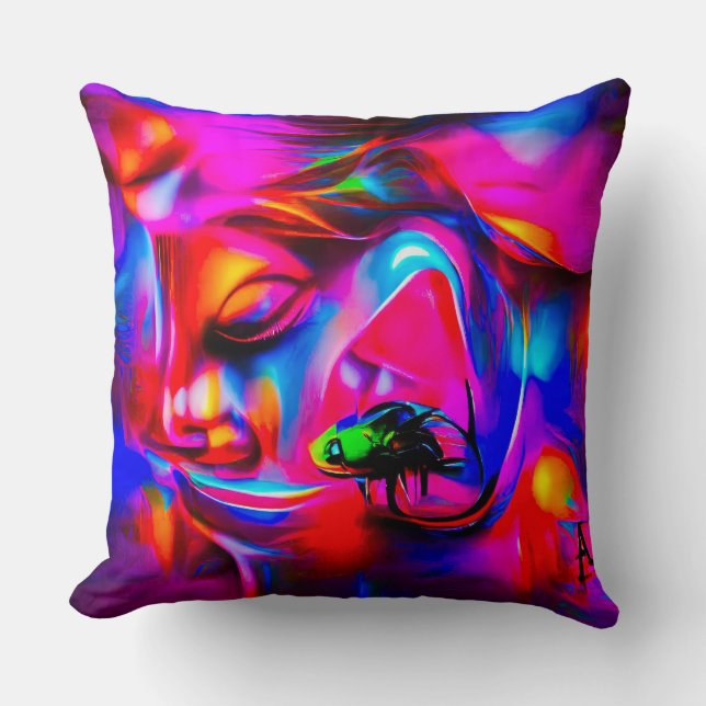 Acusticophobia 2 throw pillow (Front)