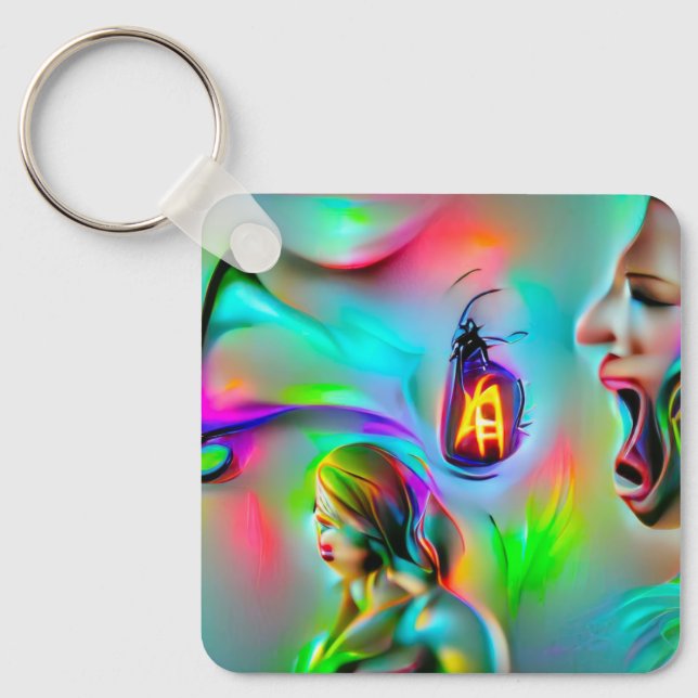 Acusticophobia Keychain (Front)