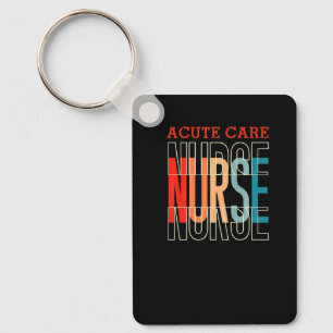 Acute Care Nurse Vintage Keychain