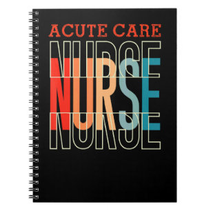 Acute Care Nurse Vintage Notebook