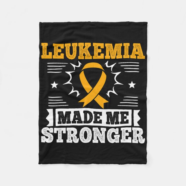 Acute Leukaemia Gift For Leukaemia Patients  Fleece Blanket (Front)
