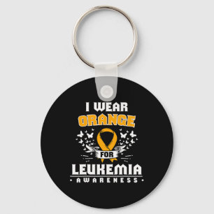 Acute Leukaemia Survivor Leukaemia Awareness Ribbo Keychain