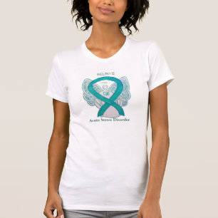 Acute Stress Disorder Teal Awareness Ribbon Shirt