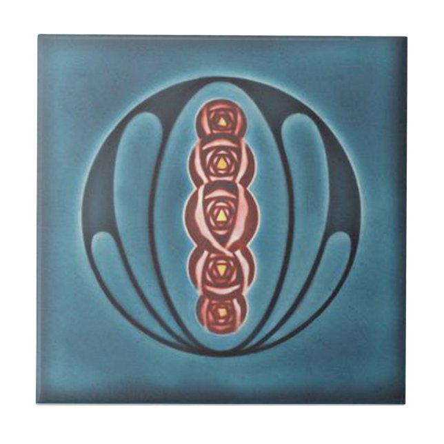 AD006 Art Deco Reproduction Ceramic Tile (Front)