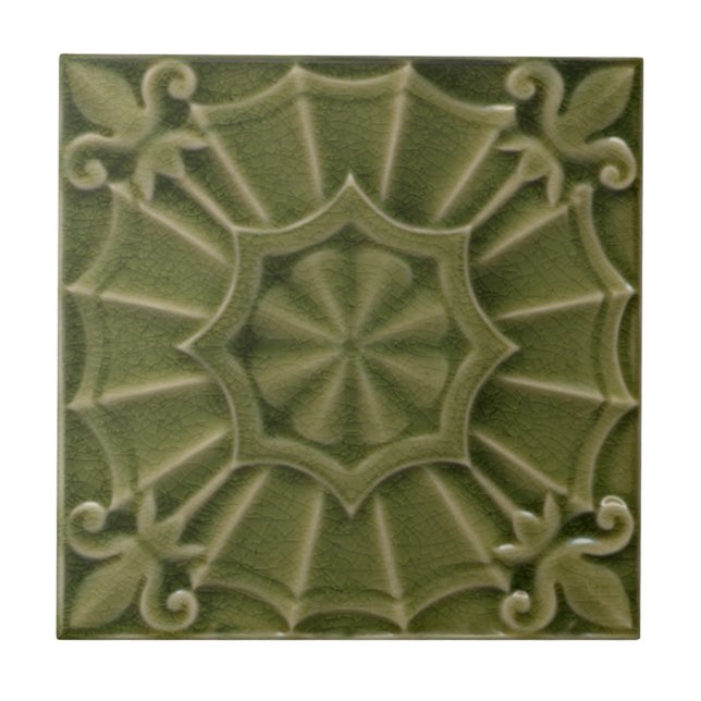 AD016 Art Deco Reproduction Ceramic Tile (Front)