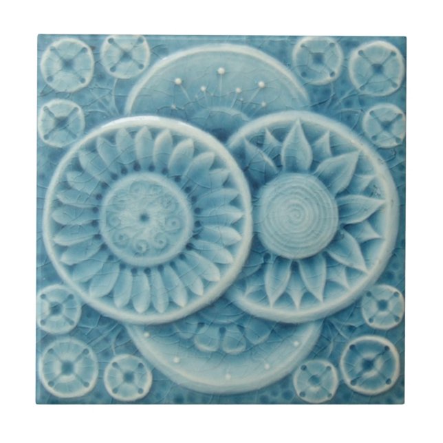 AD033 Art Deco Reproduction Ceramic Tile (Front)