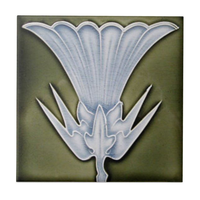 AD037 Art Deco Reproduction Ceramic Tile (Front)
