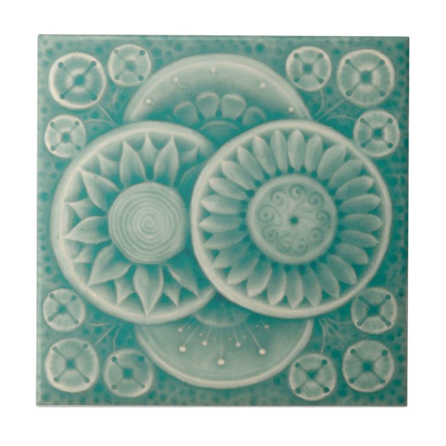 AD050 Art Deco Reproduction Ceramic Tile (Front)