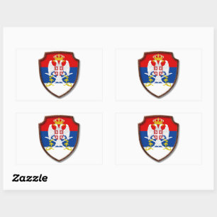 AD 001 - Serbian medieval shield Serbia Sticker