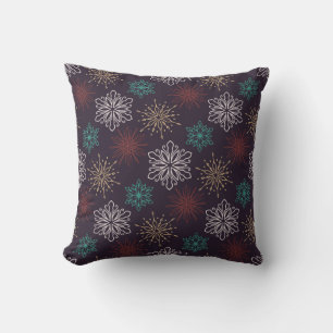 AD 006 - Christmas digital graphic pattern Throw Pillow