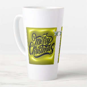 AD 025 - Christmas digital graphic merry christmas Latte Mug