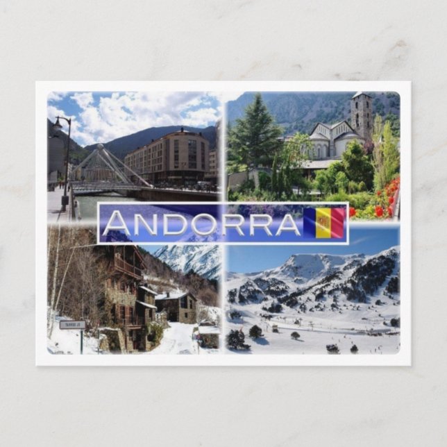AD Andorra mountains - Postcard (Front)