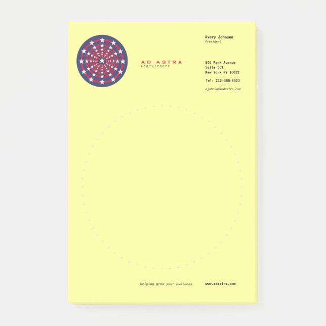 Ad Astra Notes (Front)