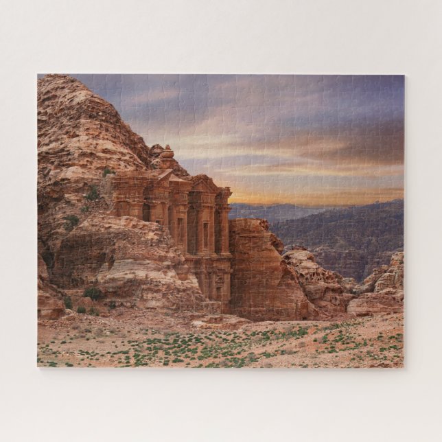 Ad Deir, Petra, Jordan Ancient Rock Building  Jigsaw Puzzle (Horizontal)