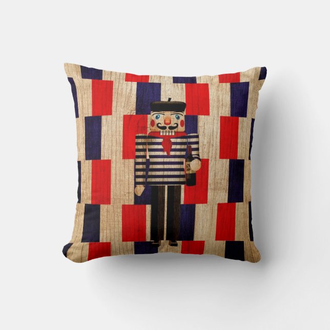 AD French Nutcracker Throw Pillow (Front)