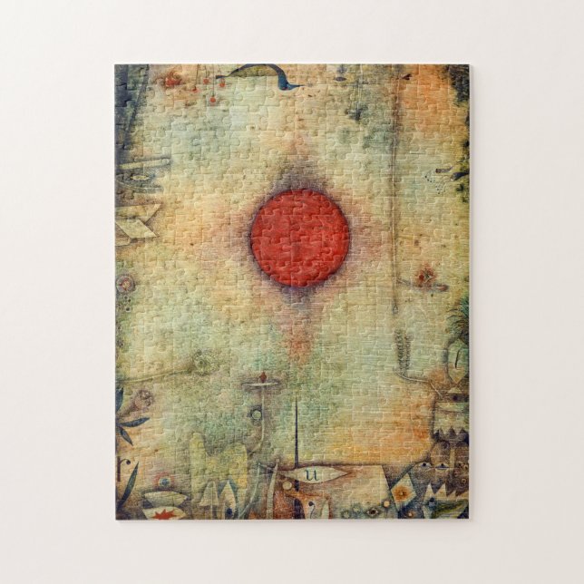 Ad marginem - Paul Klee - abstract art painting - Jigsaw Puzzle (Vertical)