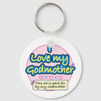 Ad paid for by my Godmother pk Keychain