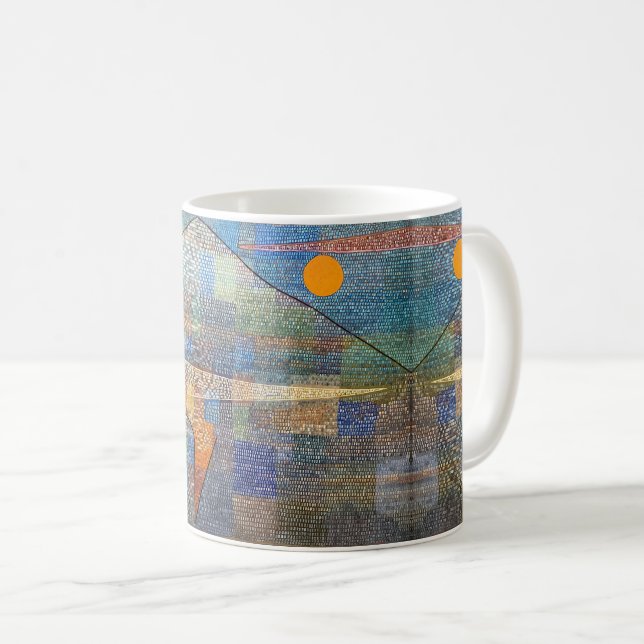 Ad Parnassum by Paul Klee, Abstract Art Coffee Mug (Front Right)