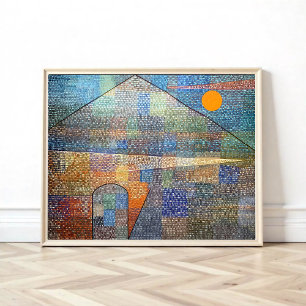 Ad Parnassum by Paul Klee, Abstract Art Poster