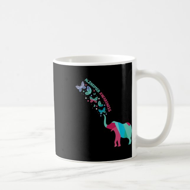Ad Patient Disorder Butterfly Elephant  Coffee Mug (Right)