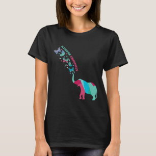 Ad Patient Disorder Butterfly Elephant T-Shirt