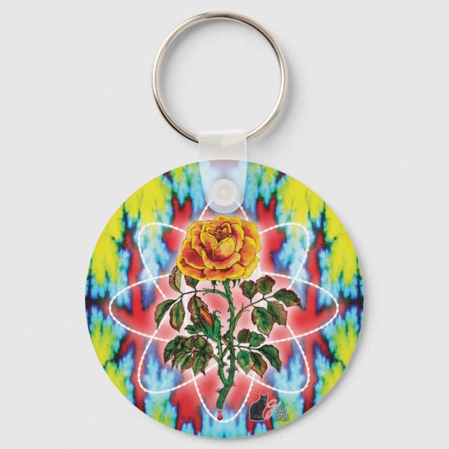ad Rad Rose  Keychain (Front)