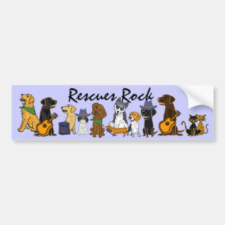 AD- Rescues Rock Bumper Sticker
