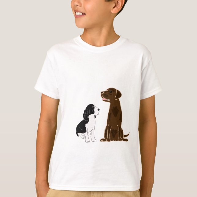 AD- Springer Spaniel and Chocolate Lab Shirt (Front)