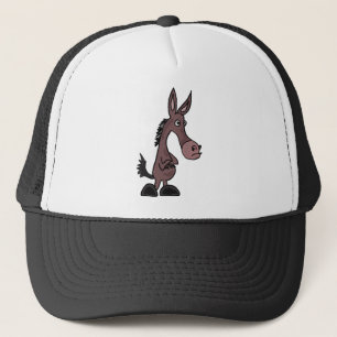 AD- Stubborn Mule or Donky Cartoon Trucker Hat