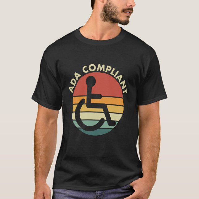 ADA Compliant Accessibility Compliance Disabled Ac T-Shirt (Front)