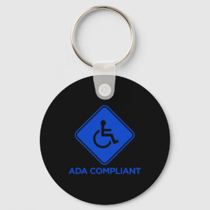 ADA Compliant Accessibility Disabled Compliance Ac Keychain