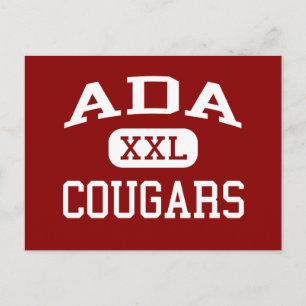 Ada - Cougars - Junior High School - Ada Oklahoma Postcard