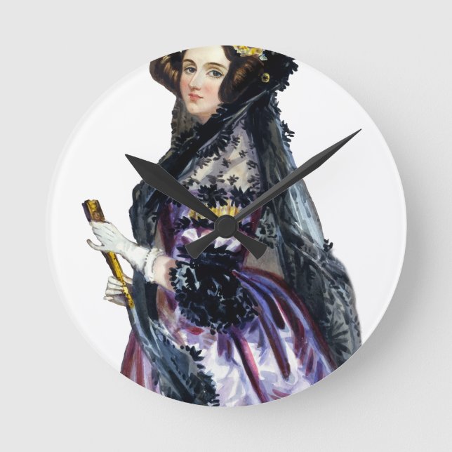 ada countess of lovelace round clock (Front)