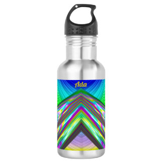ADA ~ CUTE GLOSSY! ~ Multitude of Shades 3D Stainl 532 Ml Water Bottle