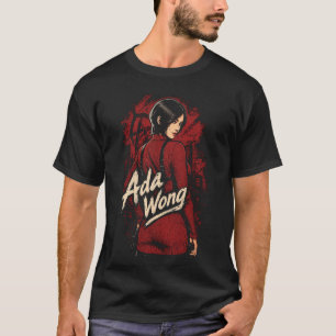 Ada Horror Wong Art 15 Basic Dark T-Shirt