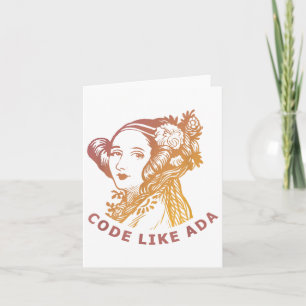 Ada Lovelace Dawn Gradient Code Like Ada  Card