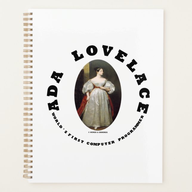 Ada Lovelace World's First Computer Programmer Planner (Front)