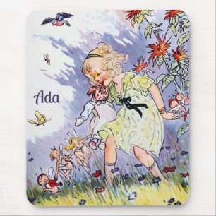 ADA ~ Vintage art ~ Johnny Gruelle ~ Fairies  Mouse Pad