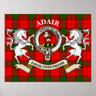 Adair Clan Badge Poster