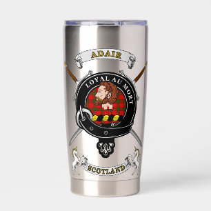 Adair Clan Badge Tartan & Swords Insulated Tumbler