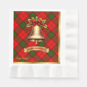 Adair Personalized Tartan Christmas Napkin